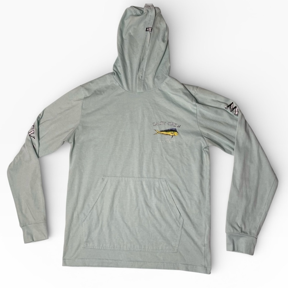 Salty Crew Hoodie Long Sleeve Fishing Graphic Mens Medium